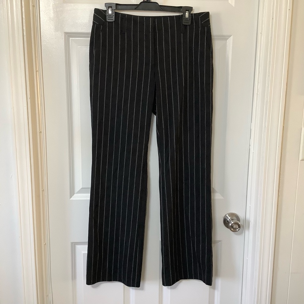 Loft casual pants with white stripes size 6